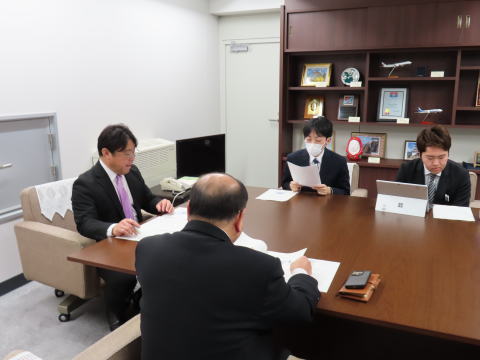 市議会インターンシップの様子